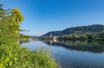 Stein am Rhein- Die Stadt liegt nördlich des Rheins auf etwa 413 m ü. M