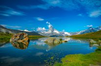 Der Stellisee (2’537 m) ist der prominenteste See von Zermatt.