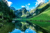 Die Erstnennung von 1682 bezeichnet ihn als See Alper See.[