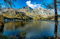 Der Silsersee (rätoromanisch  Lej da Segl