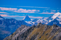 Blick vom  Eggishorn zum  Matterhorn