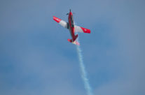 Flugshow mit dem PC 7 Team der  Luftwaffe  in  Sitterdorf