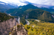 Rheinschlucht bei  Conn