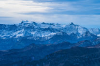 Blick von der Chäserrugg in die  Alpen